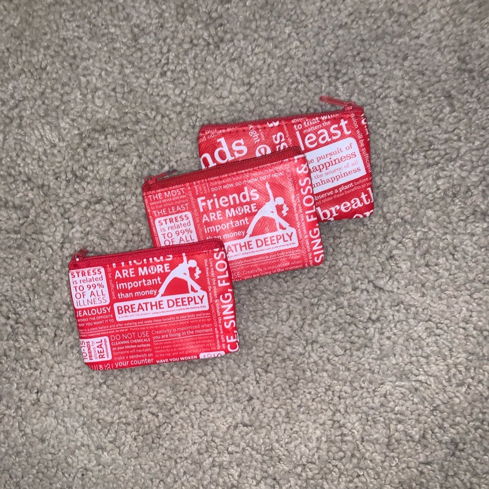 Red Lululemon Pouches